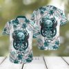 NFL Philadelphia Eagles Hawaiian Shirt Palm Leaf Pattern Summer Beach Gift