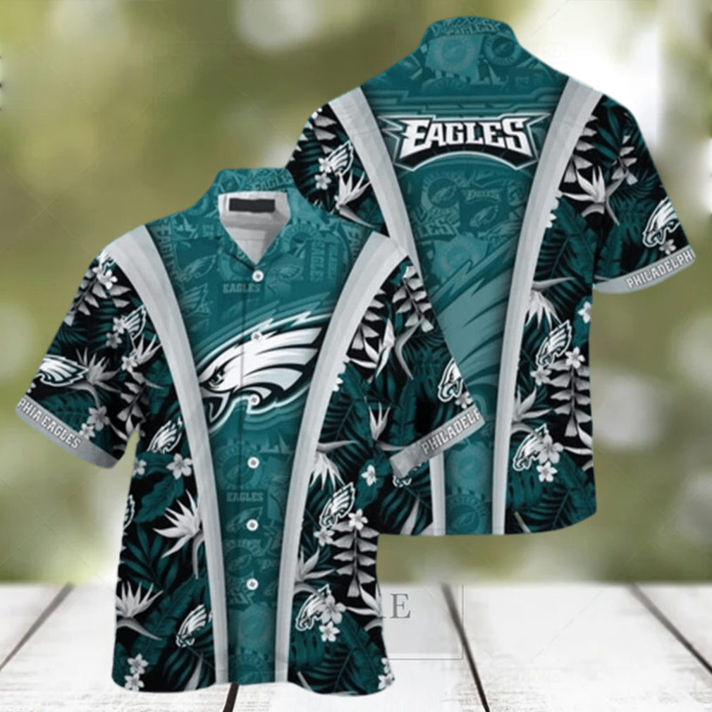 Philadelphia Eagles Hawaiian Shirt Logo Coconut Tree Philadelphia Eagles  Gift - Personalized Gifts: Family, Sports, Occasions, Trending