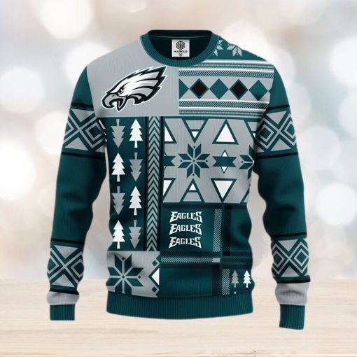 NFL Philadelphia Eagles New Season Wardrobe Knitted Christmas 3D Sweater