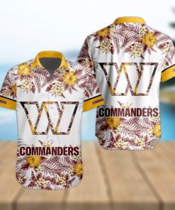 NFL Washington Commanders Hawaiian Shirt Special Floral Tropical Team Spirit