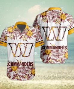 NFL Washington Commanders Hawaiian Shirt Special Floral Tropical Team Spirit