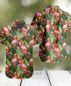 NHL Arizona Coyotes Tropical Leafs Flamingo Hawaiian Shirt