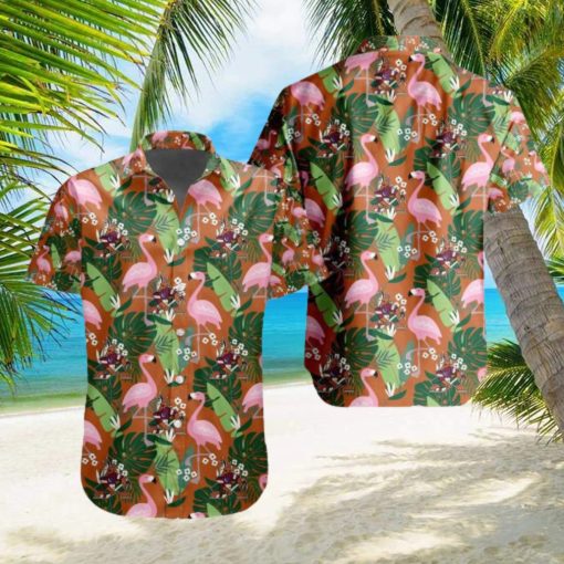 NHL Arizona Coyotes Tropical Leafs Flamingo Hawaiian Shirt