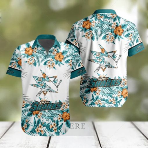 NHL San Jose Sharks Special Tropical Flower Hawaiian Shirt For Fans