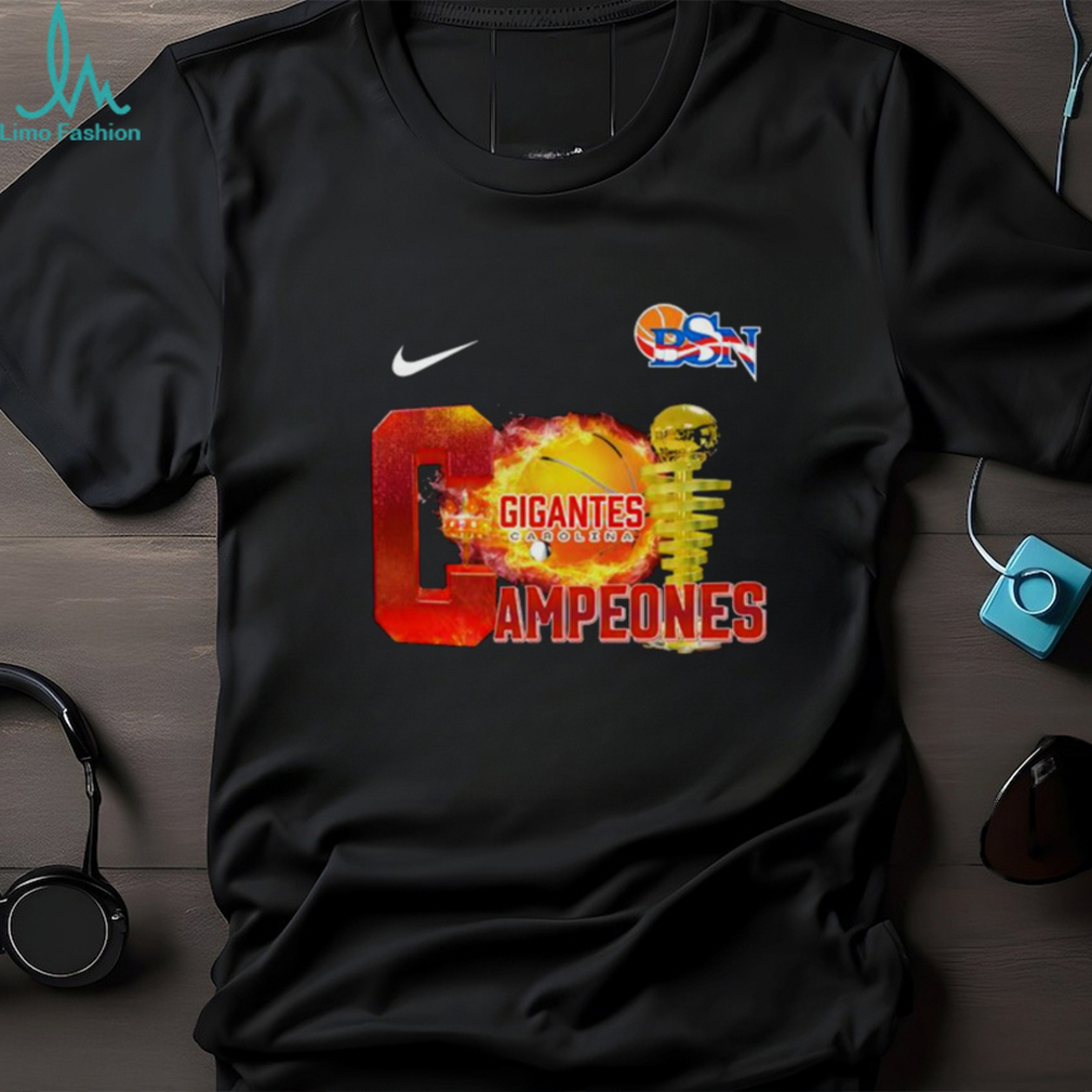 NIKE GIGANTES CAROLINA CAMPEONES BSN 2023 TROPHY SHIRT - Limotees