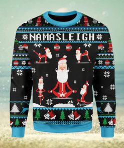 Namasleigh Santa Ugly Christmas Sweater Xmas Gift Men And Women Christmas Sweater