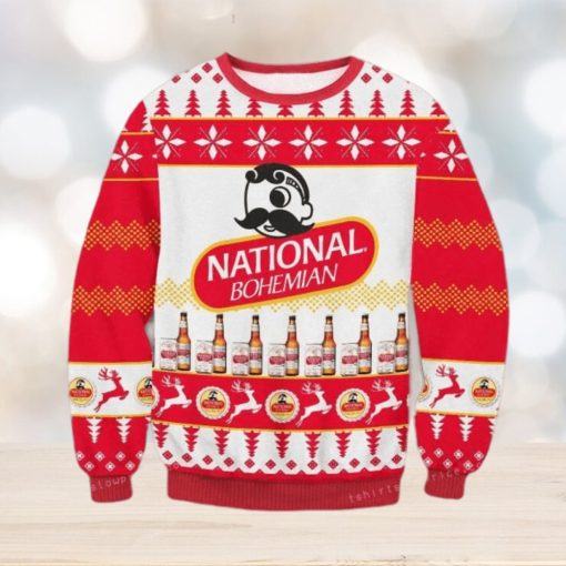 National Bohemian Beer Ugly Christmas Sweater