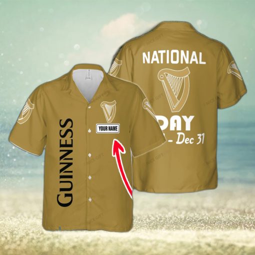 National Guinness Cruise Custom Name Hawaiian Shirt Love Beer Gift