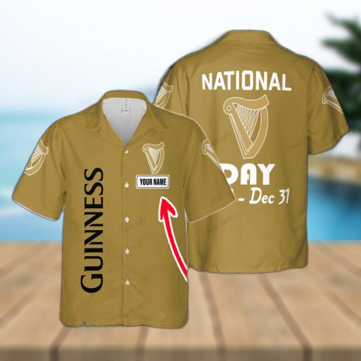 National Guinness Cruise Custom Name Hawaiian Shirt Love Beer Gift