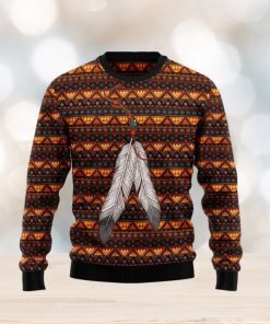 Native Feather Ugly Christmas Sweater Gift Men Women