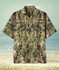 Navy 2 Custom Name US Veteran Hawaii Shirt Gift For Men And Women
