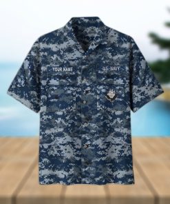 Navy Custom Name US Veteran Hawaii Shirt Gift For Men And Women