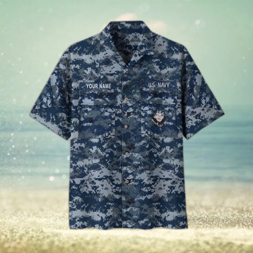 Navy Custom Name US Veteran Hawaii Shirt Gift For Men And Women