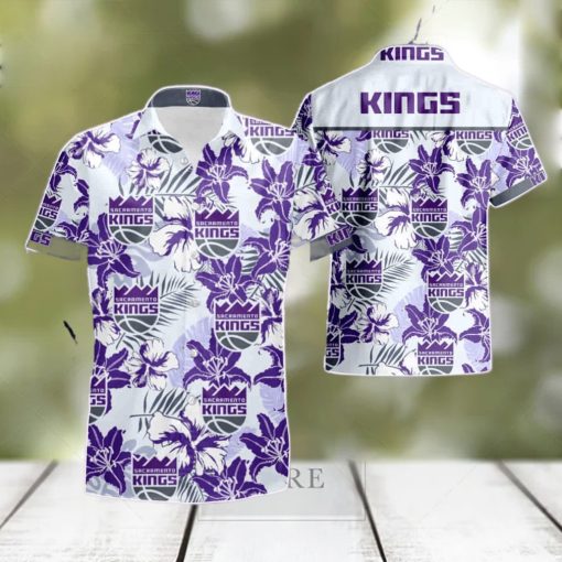 Nba Sacramento Kings Hawaiian Shirt   Short