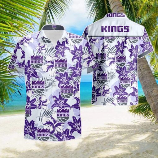 Nba Sacramento Kings Hawaiian Shirt   Short