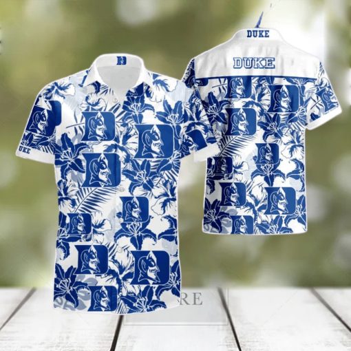 Ncaa Duke Blue Devils Hawaiian Shirt   Short