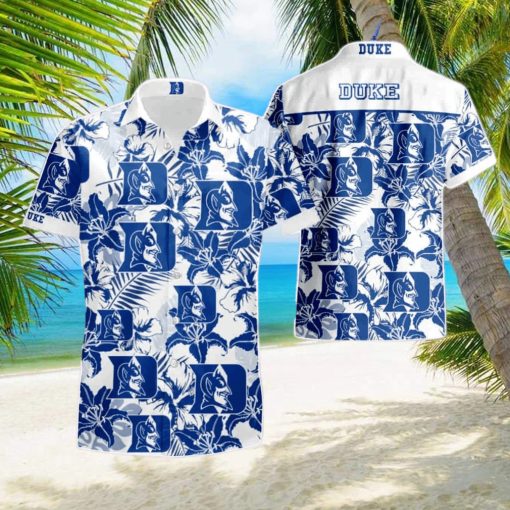 Ncaa Duke Blue Devils Hawaiian Shirt   Short