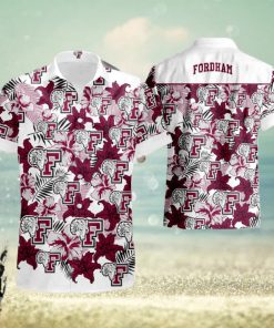 Ncaa Fordham Rams Hawaiian Shirt And Short Set Gift Men Women