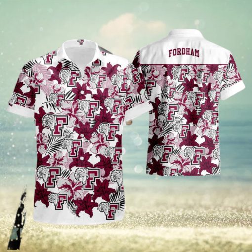 Ncaa Fordham Rams Hawaiian Shirt And Short Set Gift Men Women