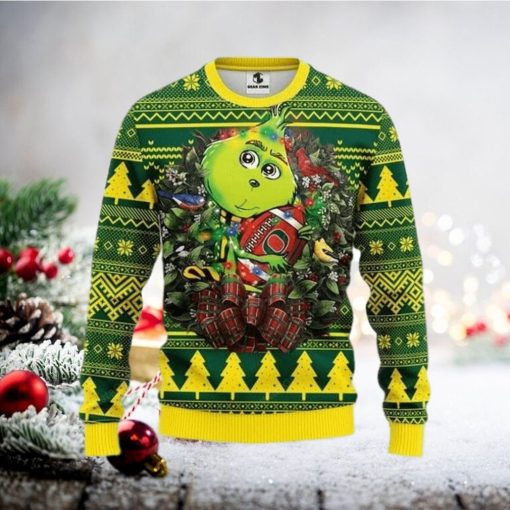 Ncaa Oregon Ducks Grinch Hug Ugly Christmas Sweater, All Over Print Sweatshirt, Ugly Sweater, Christmas Sweaters, Hoodie, Sweater