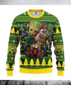 Ncaa Oregon Ducks Groot Hug Ugly Christmas Sweater, All Over Print Sweatshirt, Ugly Sweater, Christmas Sweaters, Hoodie, Sweater