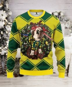 Ncaa Oregon Ducks Pug Dog Ugly Christmas Sweater, All Over Print Sweatshirt, Ugly Sweater, Christmas Sweaters, Hoodie, Sweater