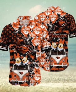 Ncaa Oregon State Beavers Mickey Mouse Trendy Hawaiian Shirt Aloha Shirt