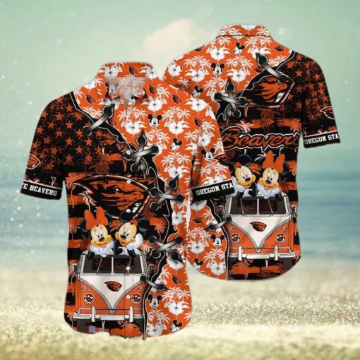 Ncaa Oregon State Beavers Mickey Mouse Trendy Hawaiian Shirt Aloha Shirt