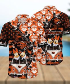 Ncaa Oregon State Beavers Mickey Mouse Trendy Hawaiian Shirt Aloha Shirt