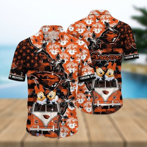 Ncaa Oregon State Beavers Mickey Mouse Trendy Hawaiian Shirt Aloha Shirt