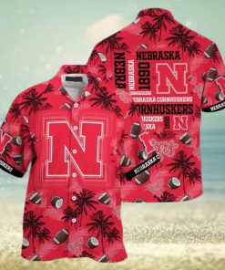 Nebraska Cornhuskers Coconut Red Hawaiian Shirt