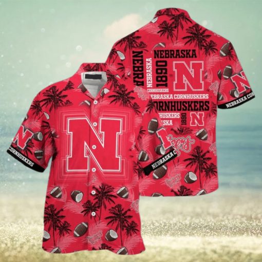 Nebraska Cornhuskers Coconut Red Hawaiian Shirt