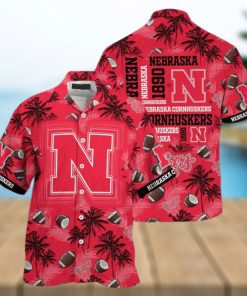 Nebraska Cornhuskers Coconut Red Hawaiian Shirt