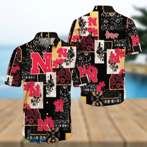 Nebraska Cornhuskers Map US Pattern Hawaiian Shirt Short Sleeve For Men And Women