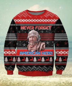 Never Forget American Hero Knitting Pattern For Womens Ugly Sweater