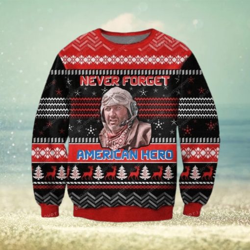 Never Forget American Hero Knitting Pattern For Womens Ugly Sweater