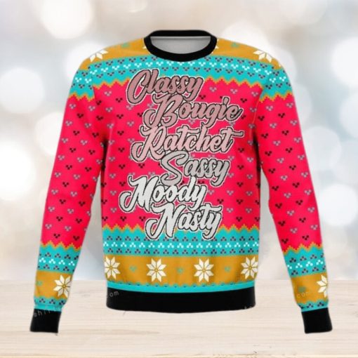 Never Ratchet Funny Ugly Sweater Christmas Party