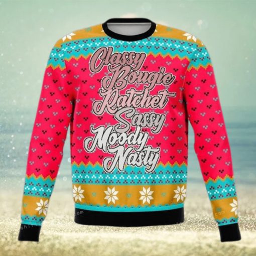 Never Ratchet Funny Ugly Sweater Christmas Party