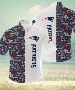 New England NFL Patriots Logo Hot Hawaiian Shirt Gift For Men And Women Color White