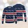 New England Patriots Logo Knitted Funny DJ Santa Ugly Christmas Sweater