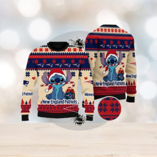 New England Patriots NFL Stitch New Ugly Christmas Sweater For Men And Women Gift Fans