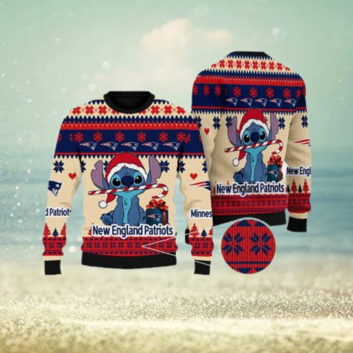 New England Patriots NFL Stitch New Ugly Christmas Sweater For Men And Women Gift Fans