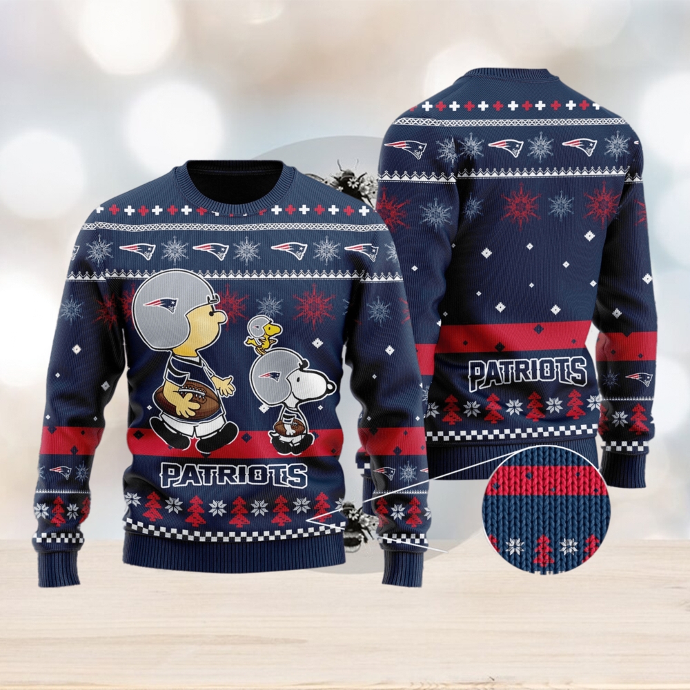 Personalized New England Patriots Ugly Christmas Sweater - LIMITED