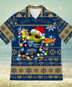 New York Yankees Baby Yoda Star Wars Sports Football Ugly Christmas Sweater  Pattern 3D Hawaiian Shirt Christmas Gift