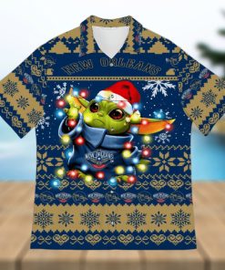 New Orlean Pelicans Baby Yoda Star Wars Sports Football Ugly Christmas Sweater Pattern 3D Hawaiian Shirt Christmas Gift