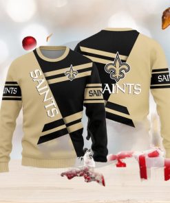 New Orleans Saints Basic Pattern Knitted Ugly Christmas Sweater AOP Gift For Men And Women