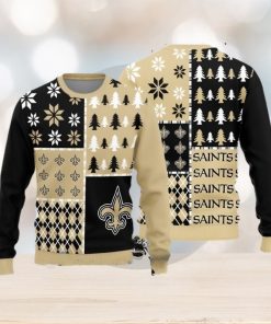 New Orleans Saints Christmas Pattern Ugly Christmas Sweater Christmas Gift