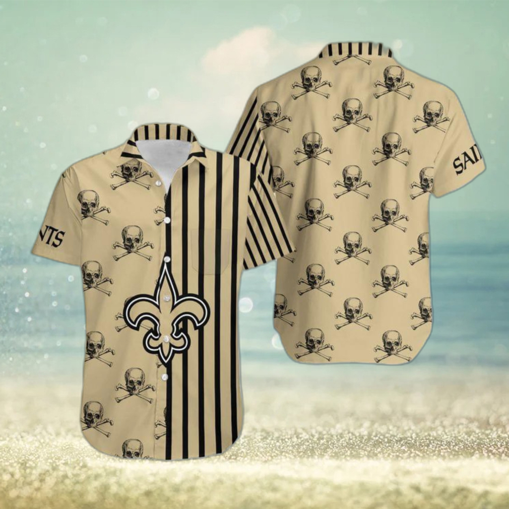 The best selling] New Orleans Saints NFL Flower All Over Printed 3D  Hawaiian Shirt