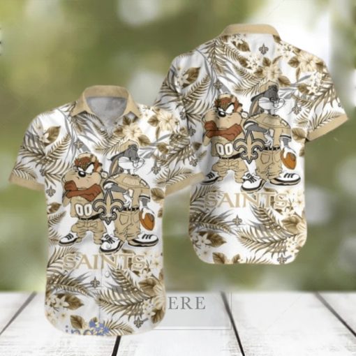 New Orleans Saints Taz And bugs NFL Teams Hawaiian Shirt Gift For Men And  Women - Limotees