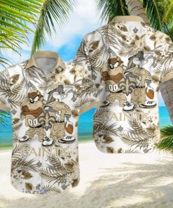 New Orleans Saints Taz And bugs NFL Teams Hawaiian Shirt